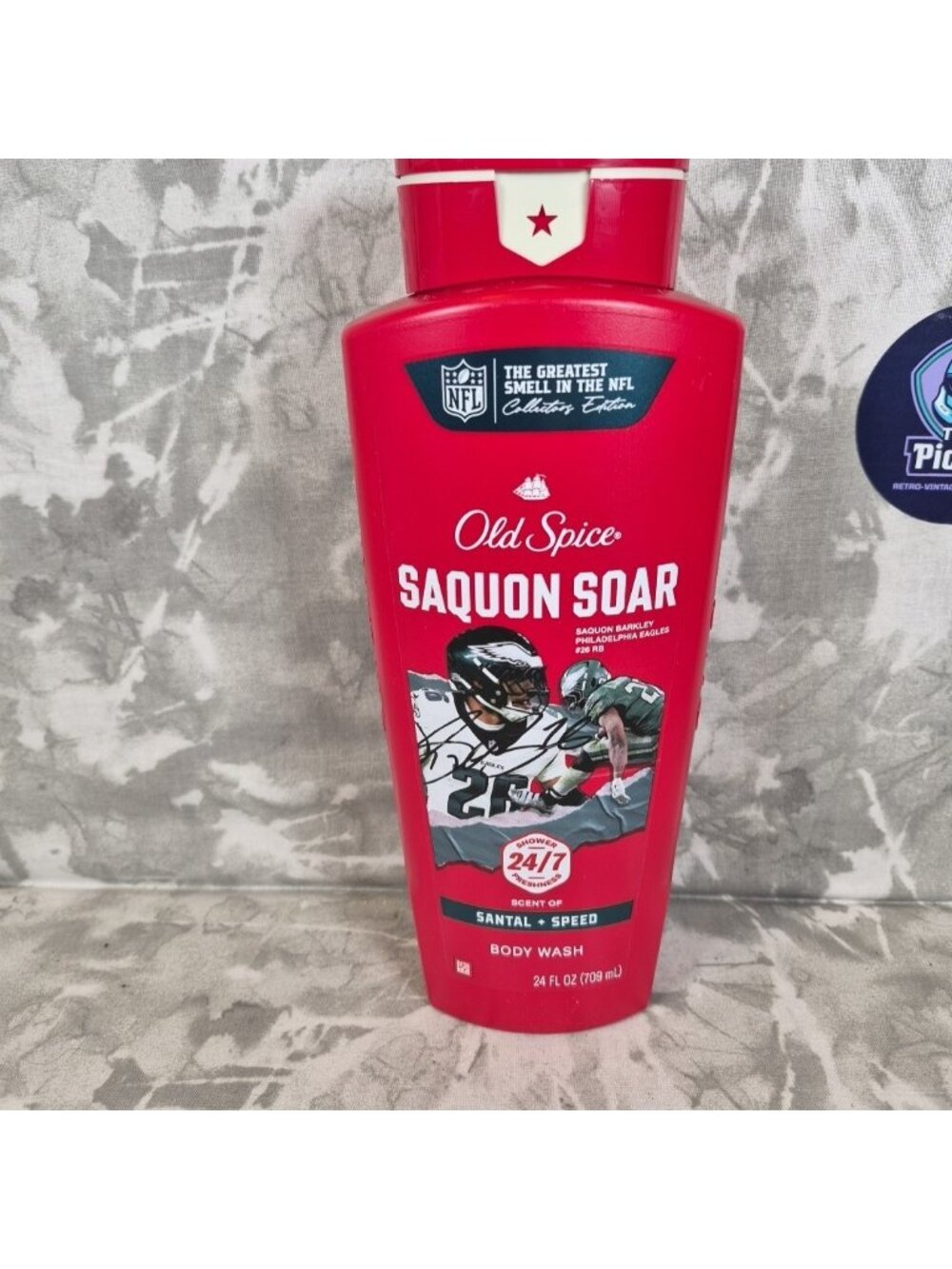 Old Spice Body Wash Saquon Barkley Soar‎ Collector Edition Santal+Speed 24 Oz